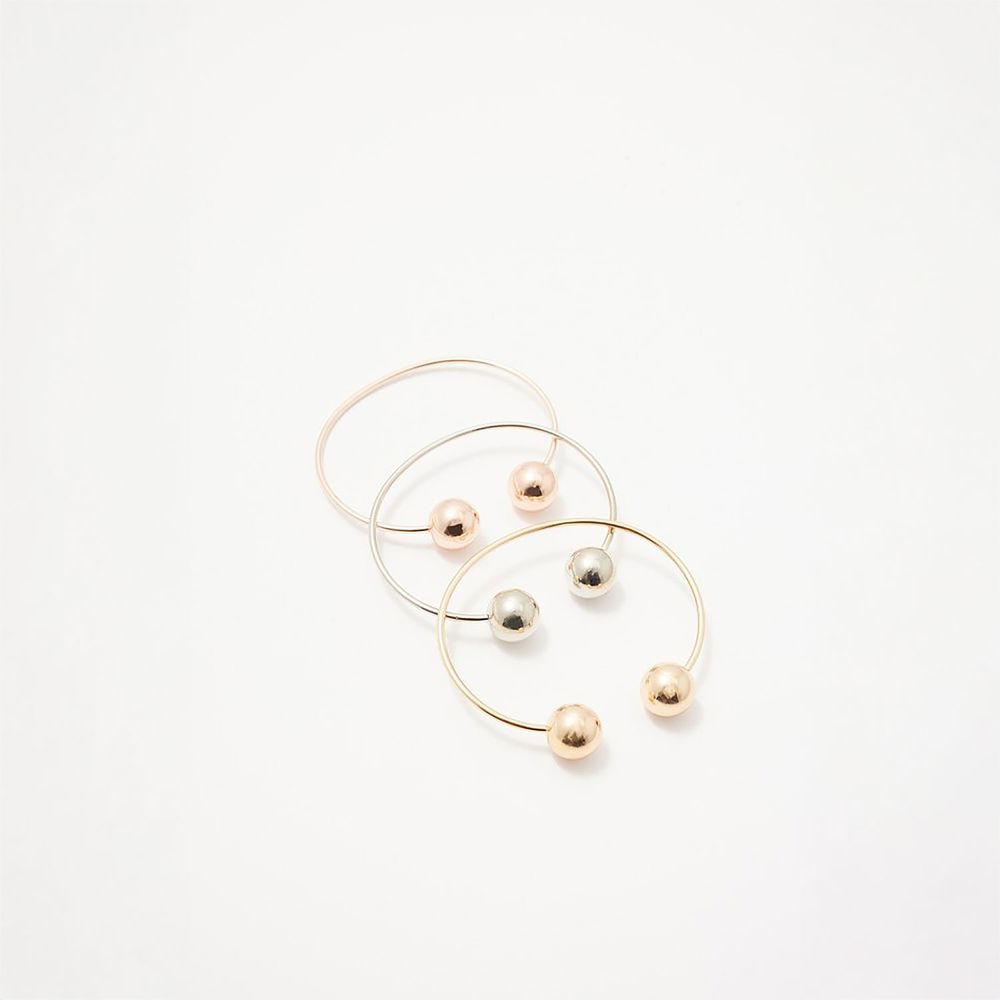 Set de Pulseras Sfera Mujer Bolas Oro