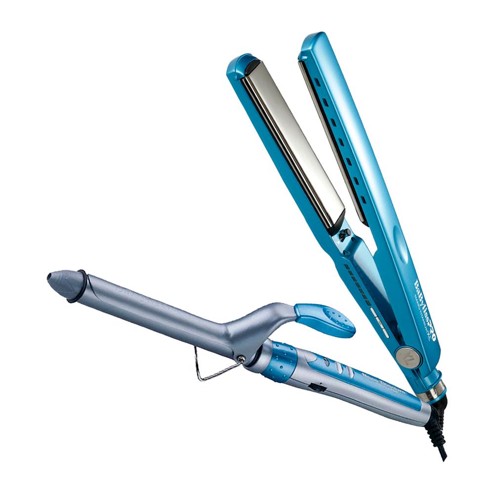 Combo BabylissPRO Alisadora Nano Titanium XL BNT9091TXLPE y Rizador Nano Titanium BABNT100SPE