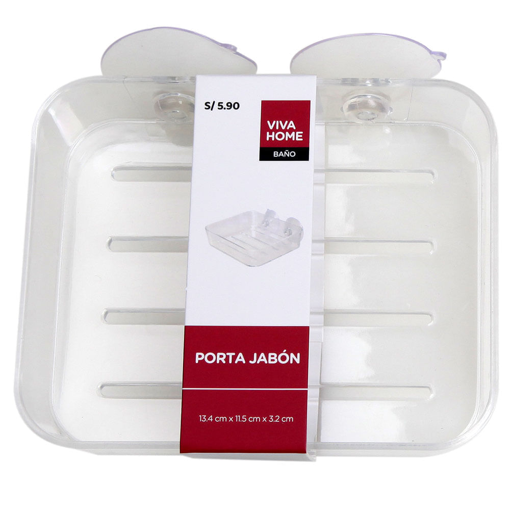 Canastilla VIVA HOME Porta Jabón Transparente