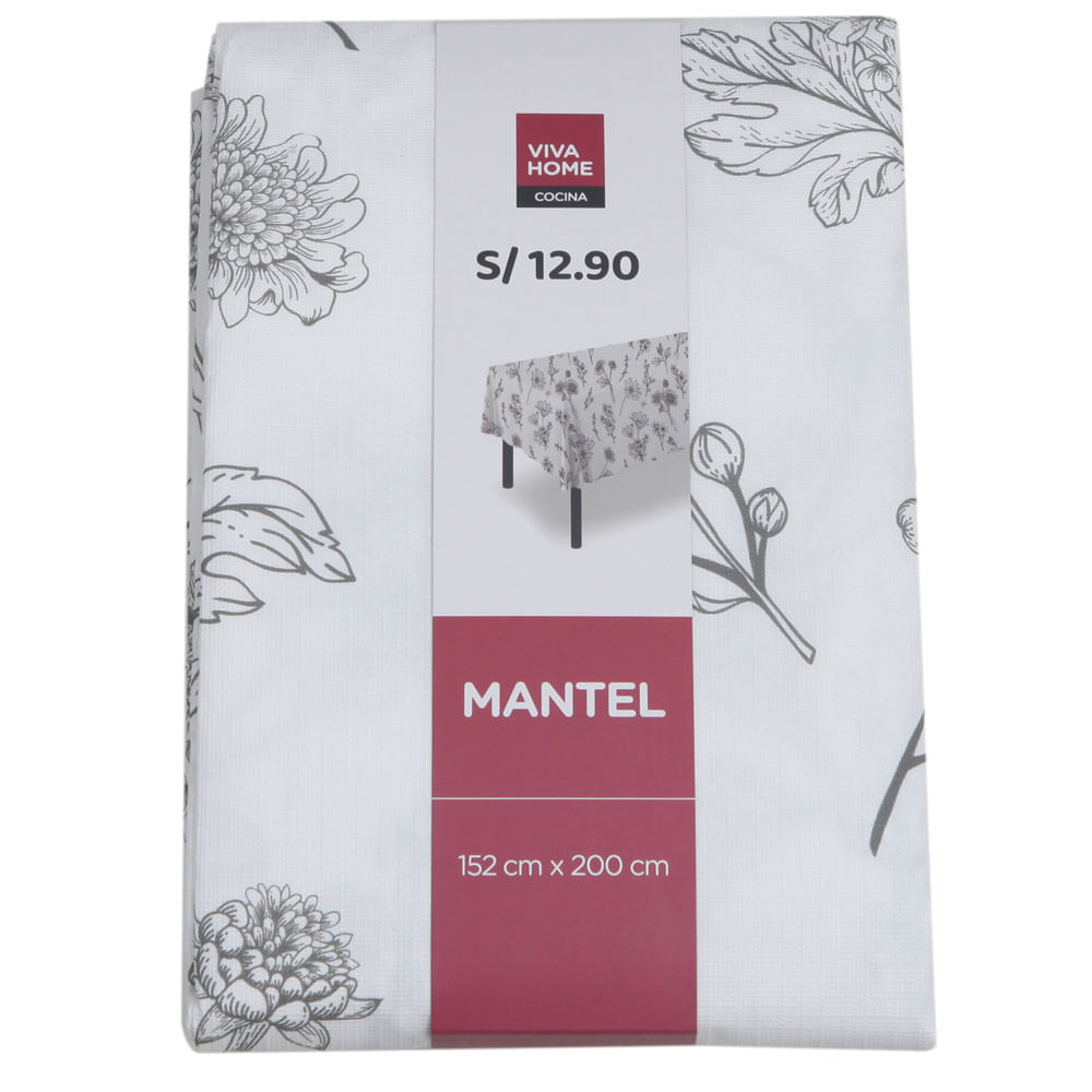 Mantel VIVA HOME Diseño2 Flowers Assort Pdq (Modelo Aleatorio)