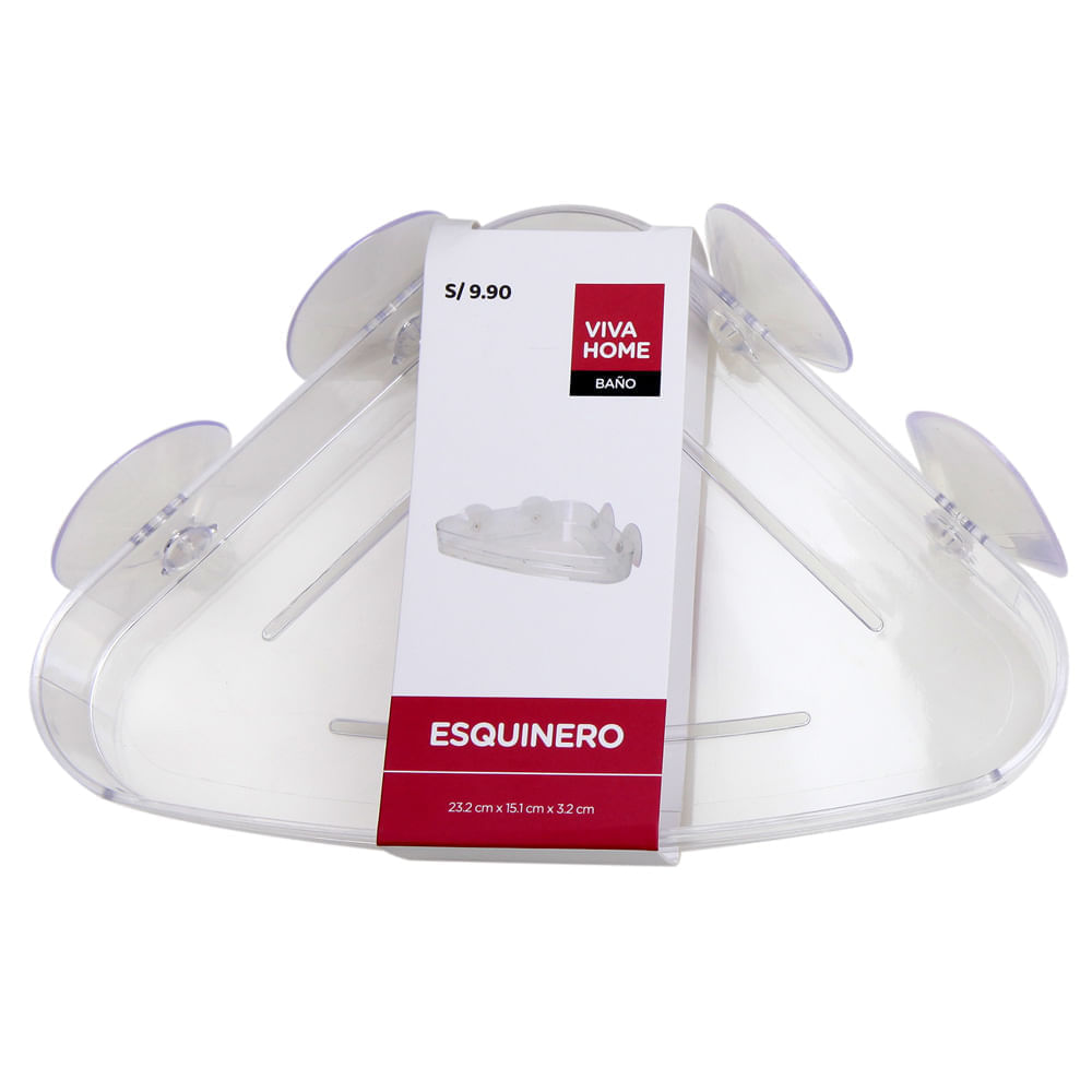 Canastilla VIVA HOME Esquinero Transparente