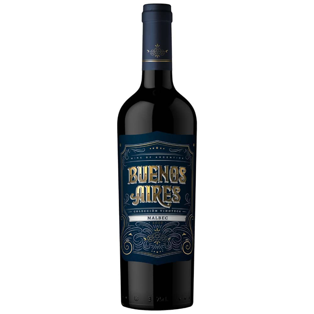 Vino Tinto BUENOS AIRES Reseva Malbéc Botella 750ml