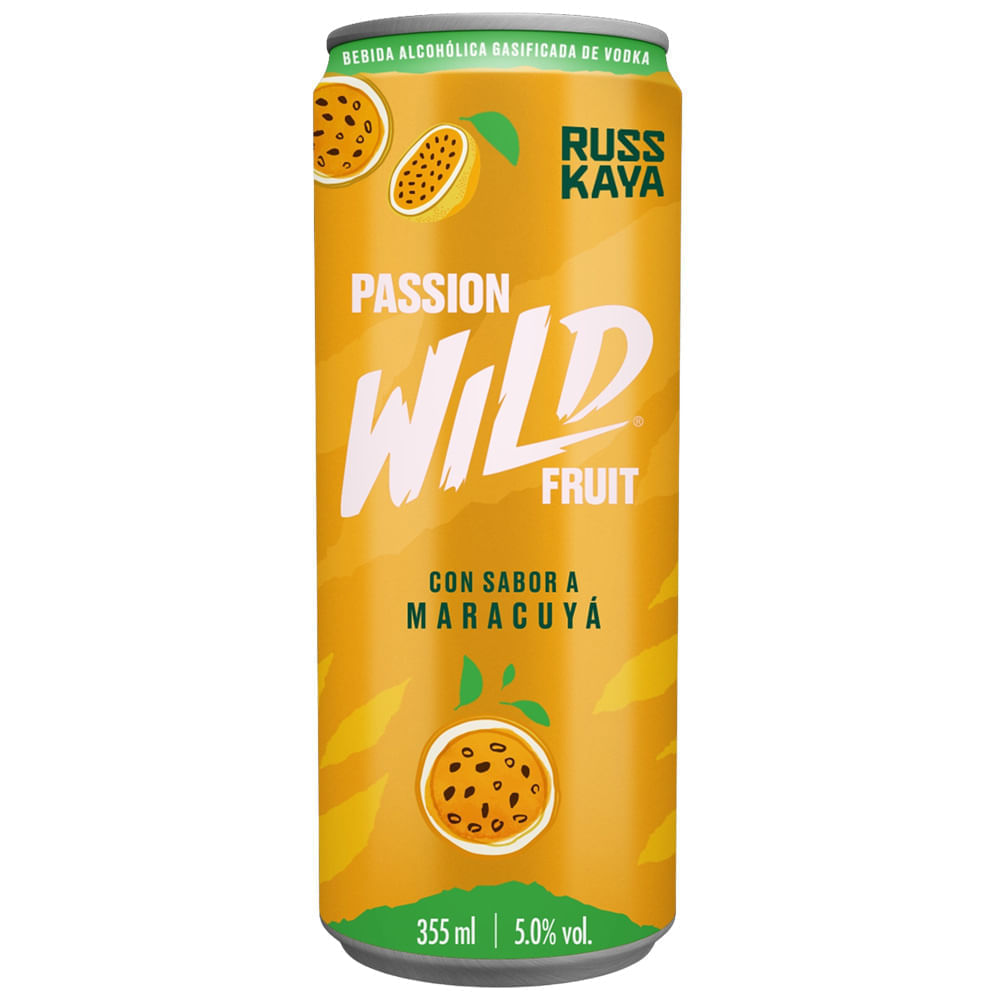 Ready To Drink (RTD) RUSSKAYA WILD Passion Fruit Lata 355ml