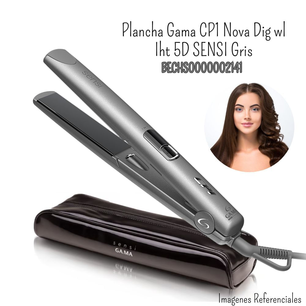 Plancha Alisadora Gama 5D IHT Línea Sensi GRIS