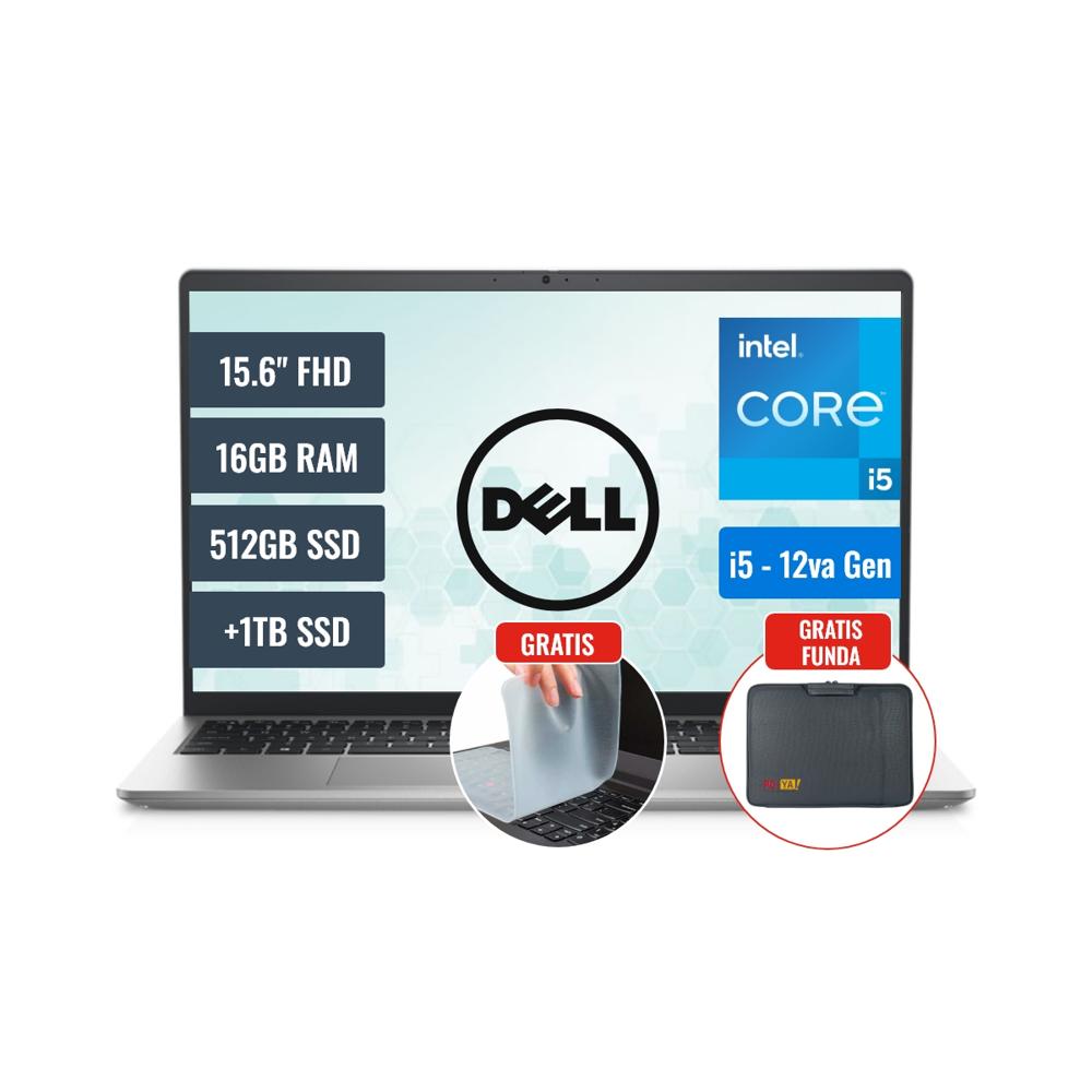 Laptop Dell  3520 Intel Core i5 16GB RAM 512GB SSD + 1TB SSD 15.6 FHD FreeDOS HKG7516G1TF