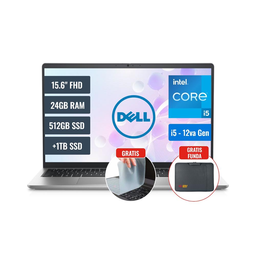 Laptop Dell 3520 Intel Core i5 24GB RAM 512GB SSD y 1TB SSD 15.6 FHD FreeDOS HKG7524G1TF