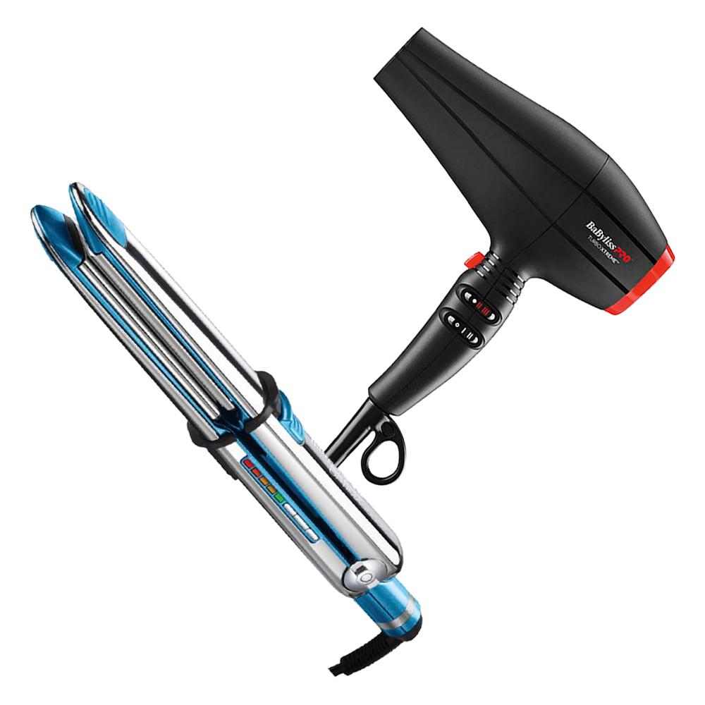 Combo BabylissPro Alisadora Optima 3100 BNT3100TPE y Secador Turbo XTREME B9400PE