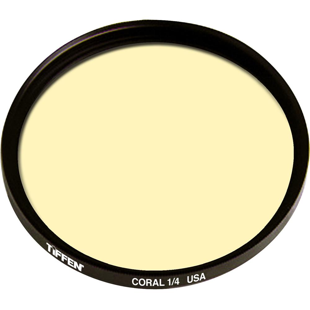 Filtro de Color Sólido Coral 1/4 de Densidad Tiffen de 4.5"" - Tecnología ColorCore, Compatible con S