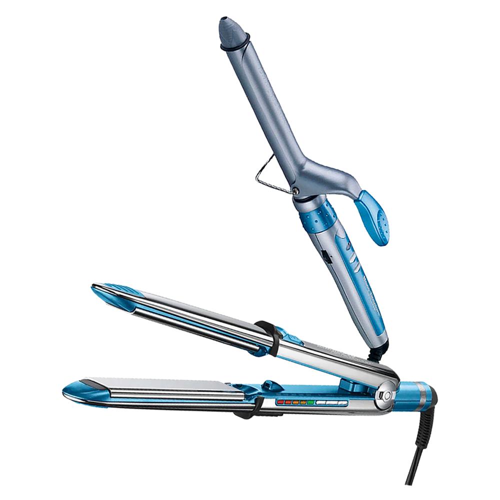 Combo BabylissPro Alisadora Optima 3100 BNT3100TPE y Rizador Nano Titanium BABNT100SPE