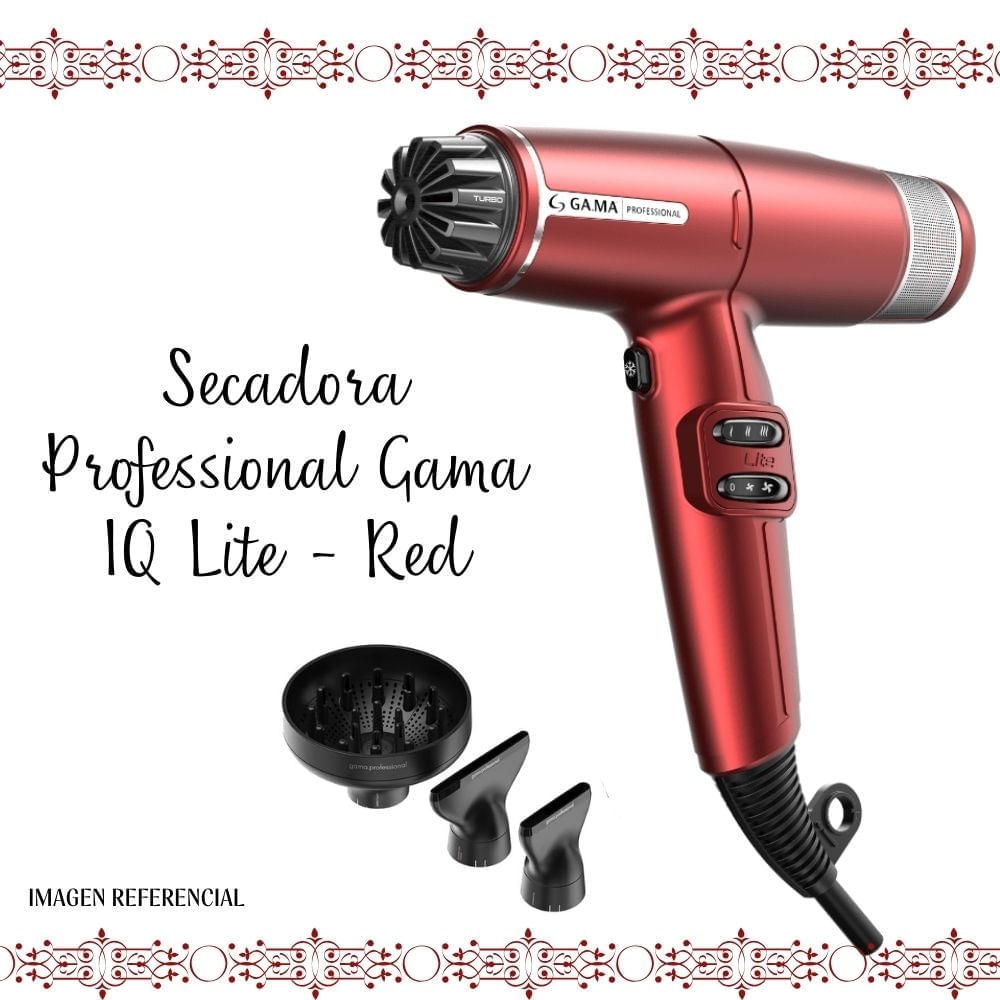 Secadora de Cabello Gama Professional IQ Lite Red