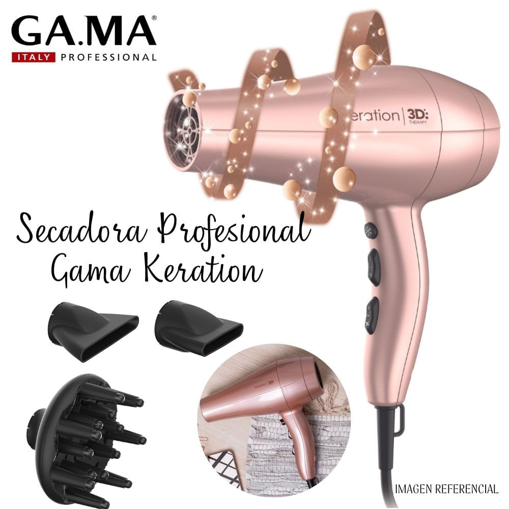 Secadora de Cabello Profesional Gama Keration Therapy 3D.