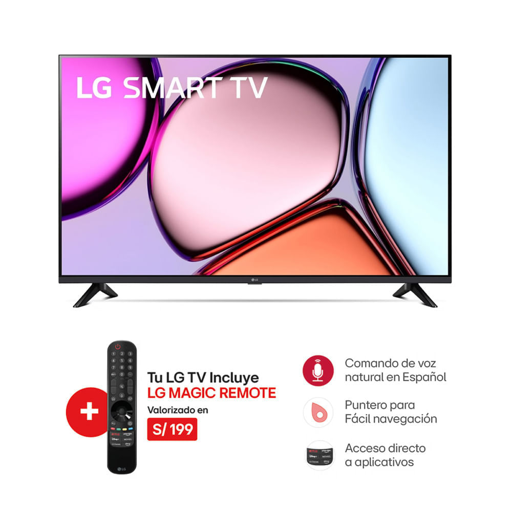 Televisor LG 32"" LED Smart TV HD con Thinq AI 32LQ600B + Control Magic