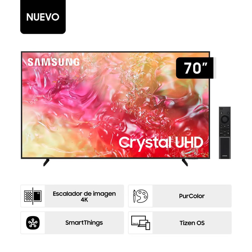 Televisor Samsung 70"" Crystal Smart TV Tizen UHD 4K UN70DU7000GXPE