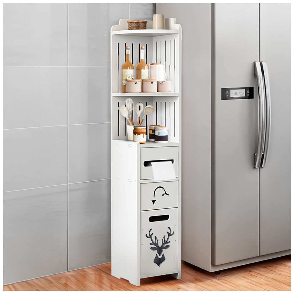 Organizador Estante con Dispensador de Papel para Cocina S85-B