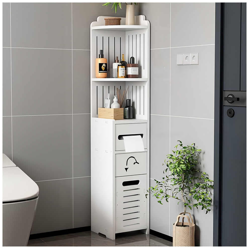 Organizador Estante con Dispensador de Papel para Baño S85-A