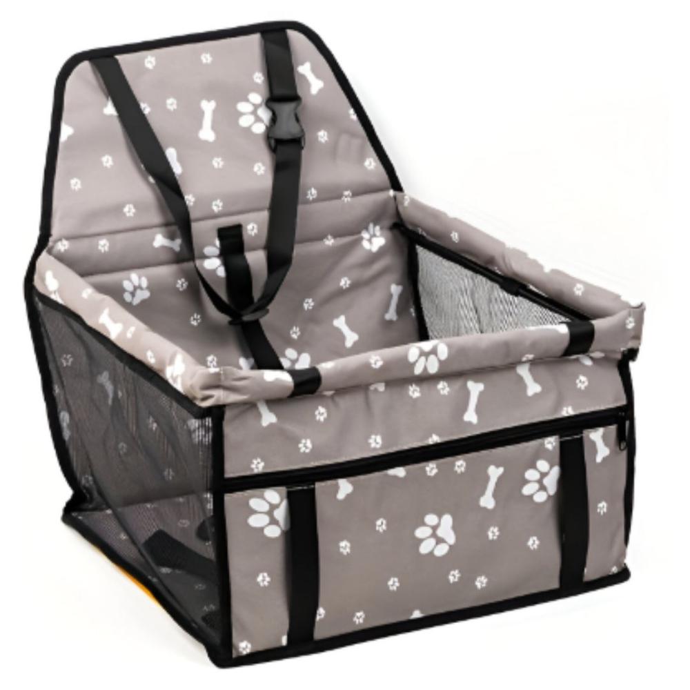 Asiento Portatil de Viaje para Mascotas Gris
