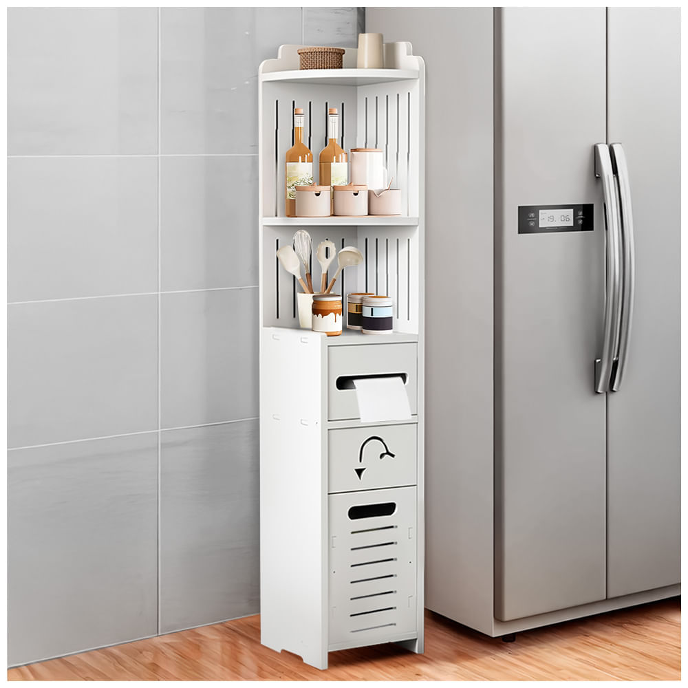 Organizador Estante con Dispensador de Papel para Cocina S85-A