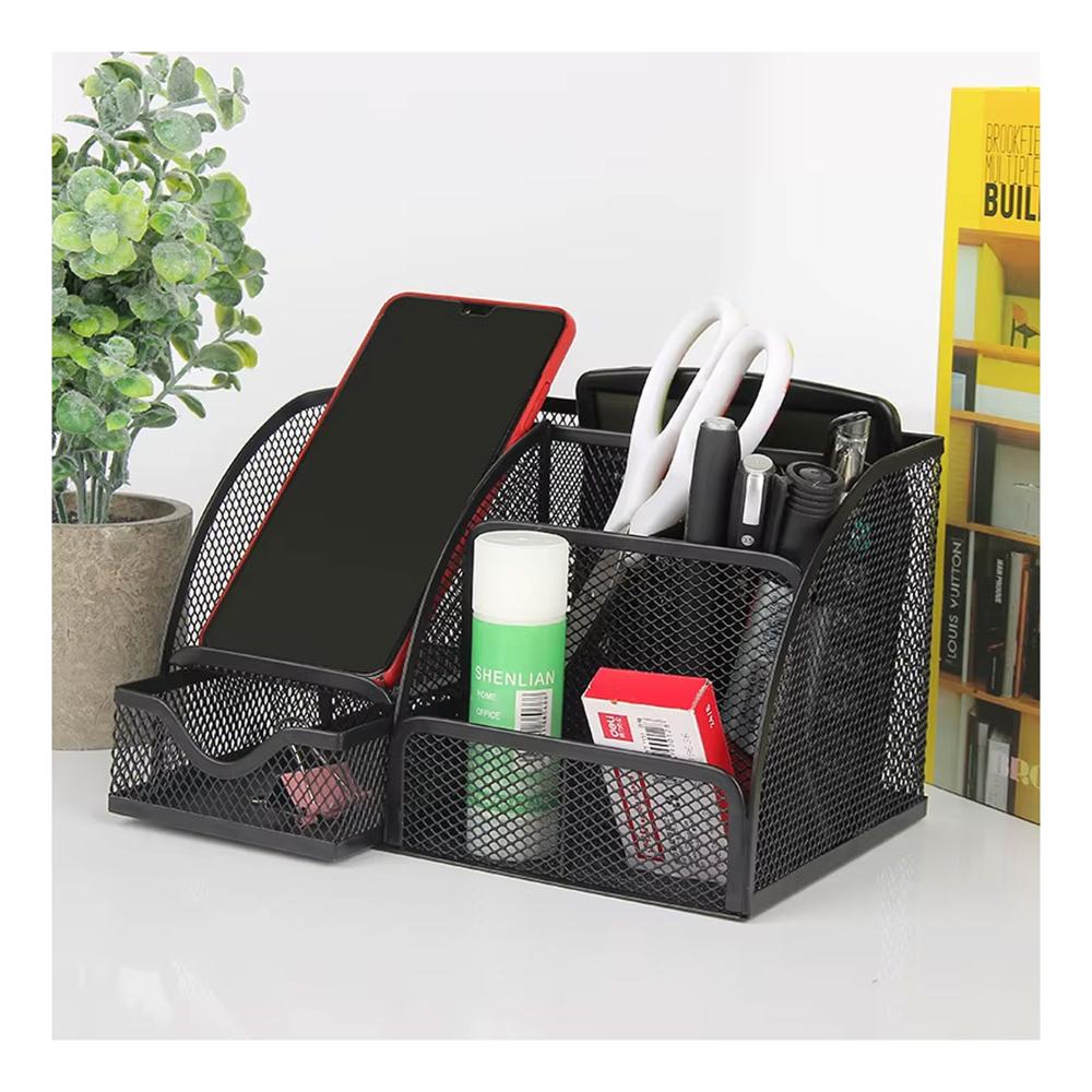 Organizador De Escritorio Útiles Porta Lápices Metálico W100