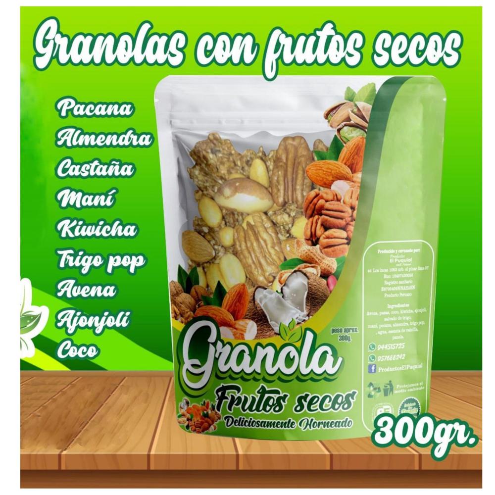 Granola con Frutos secos 300gr Deliciosamente Horneado