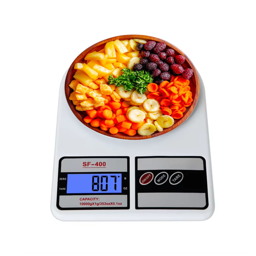 Balanza Digital Gramera 10kg/1g Cocina Repostería Pantalla Retroiluminada