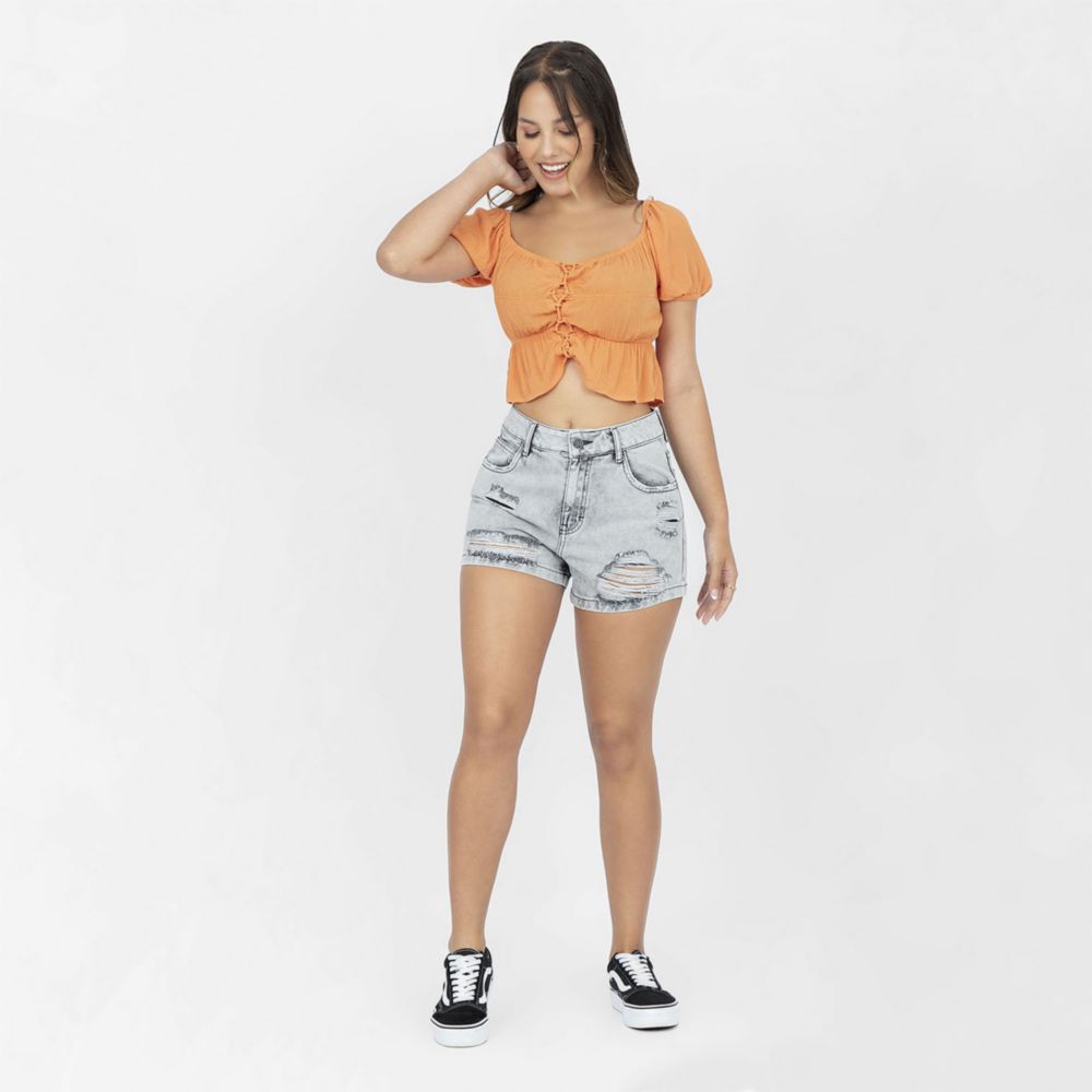 Short Cottons Jeans Mujer Karenina Oechsle