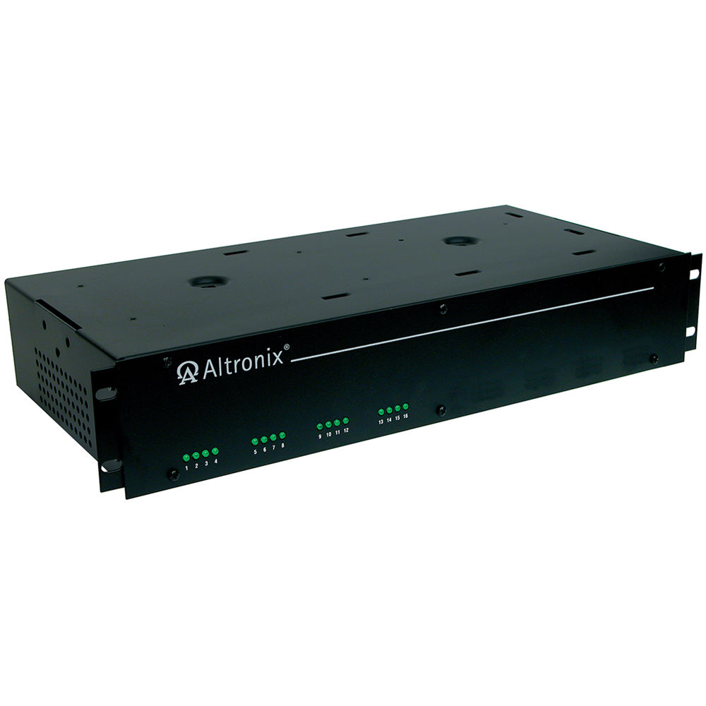 Suministro de Energía Rackmount CCTV ALTRONIX AC 24/28 VAC con 16 Salidas con Fusible