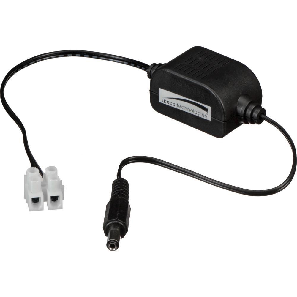 Convertidor de Poder CCTV 24VAC a 12VDC con Cable de Enchufe DC (500mA) - Para Cámaras y Fuentes Tip