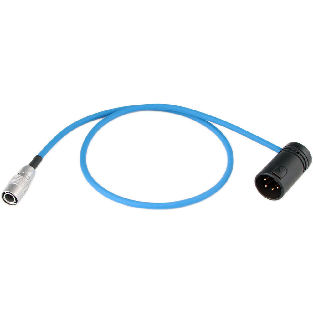 Cable Techniques XLR-4M a Hirose DC de Bajo Perfil (18"") - Adaptador para Baterías NP-1, Entrada 12
