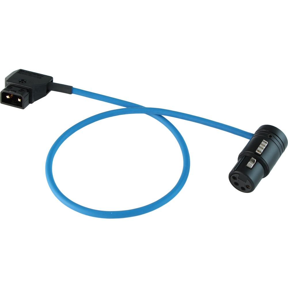 Cable Techniques D-Tap Macho a XLR-F de 4 Pines de Bajo Perfil (15"") - Cable DC con Chaqueta de PUR