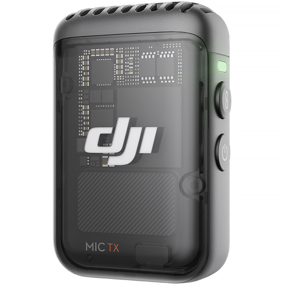 DJI Mic 2 Transmisor/Grabador Clip-On con Micrófono Integrado (2.4 GHz, Negro Sombra) - Sistema Mic