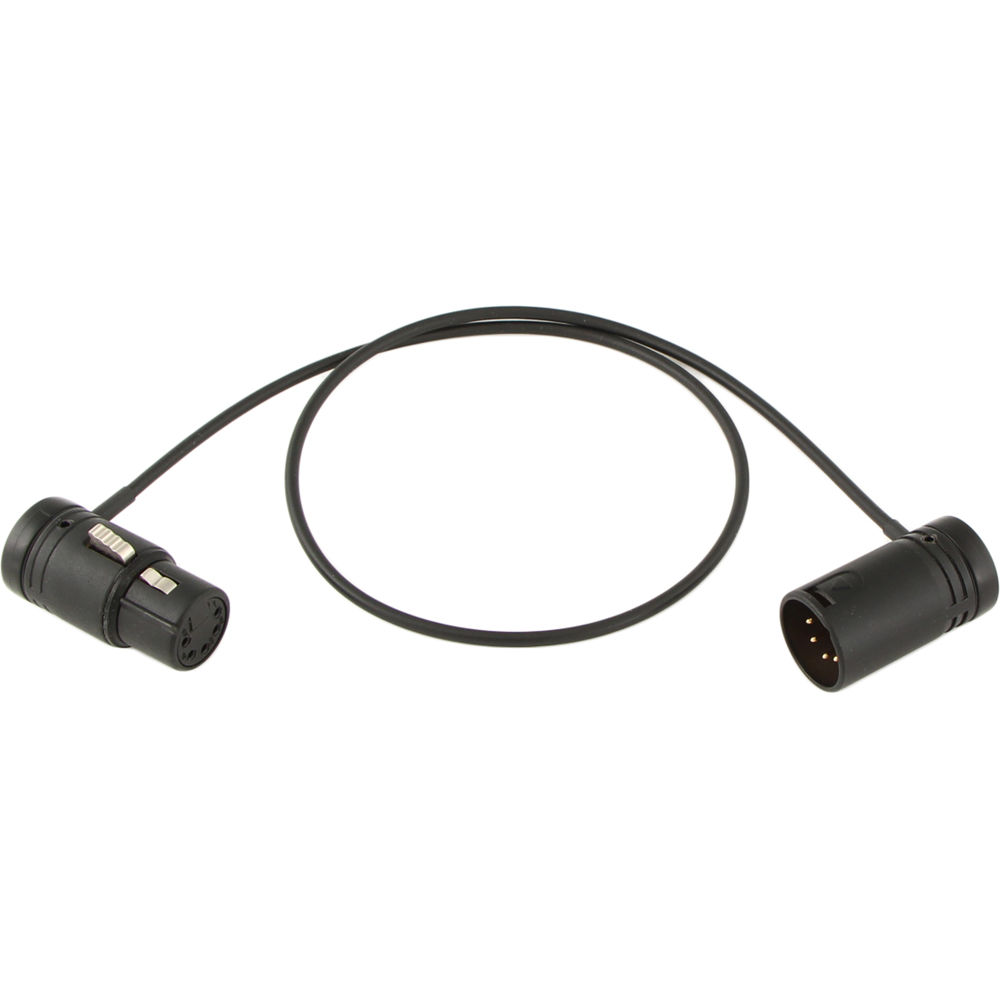 Cable Techniques XLR-5 Estéreo de Bajo Perfil para Micrófonos Montados en Cámara (18"") - Conectores