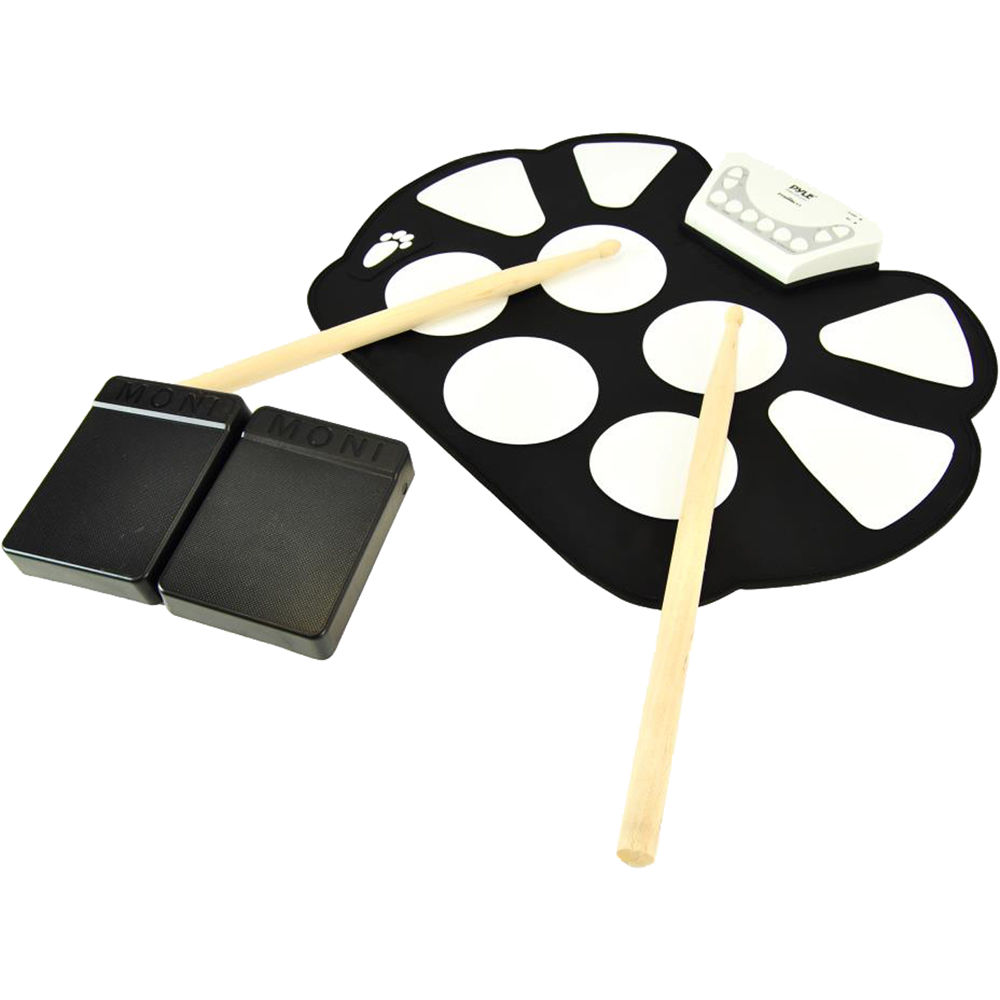 Kit de Batería Electrónica Pyle Pro PTEDRL11 - Máquina de Percusión Portátil con Diseño Plegable, 7