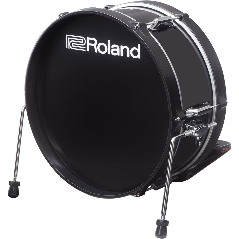 Roland KD-180L-BK V-Drums Pad de Bombo Acústico de 18"" con Diseño de Madera Superficial y Respuesta