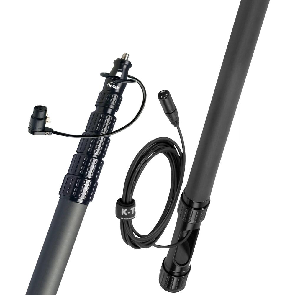 K-Tek KP14VFT Mighty Boompole con Cable XLR Recto Interno y Módulo Flow-Through (14.7') - Secciones