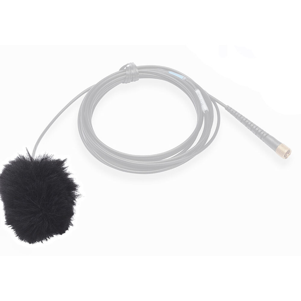 K-Tek Airo Fuzzy Windscreen para Micrófono Lavalier (Negro, Paquete de 10) - Reduce Ruido de Viento