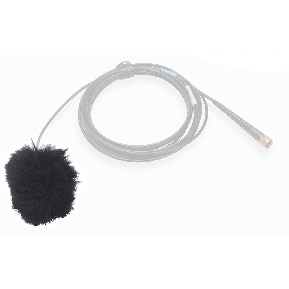 K-Tek Airo Fuzzy Windscreen para Micrófono Lavalier (Negro, Paquete de 25) - Reduce Ruido de Viento