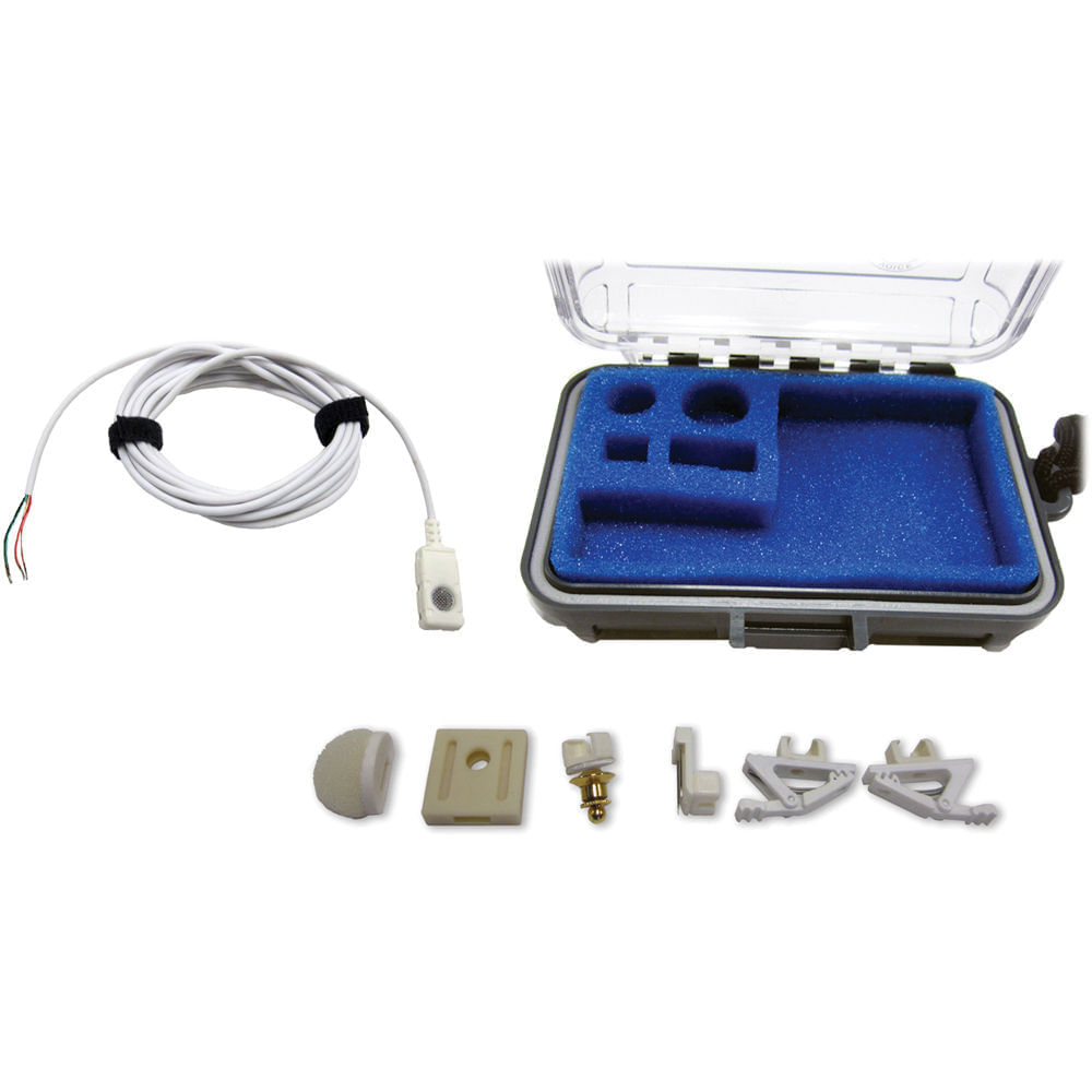 Micrófono Lavalier Condensador Omnidireccional Voice Technologies VT500 (Blanco, Pigtail de 3 Hilos