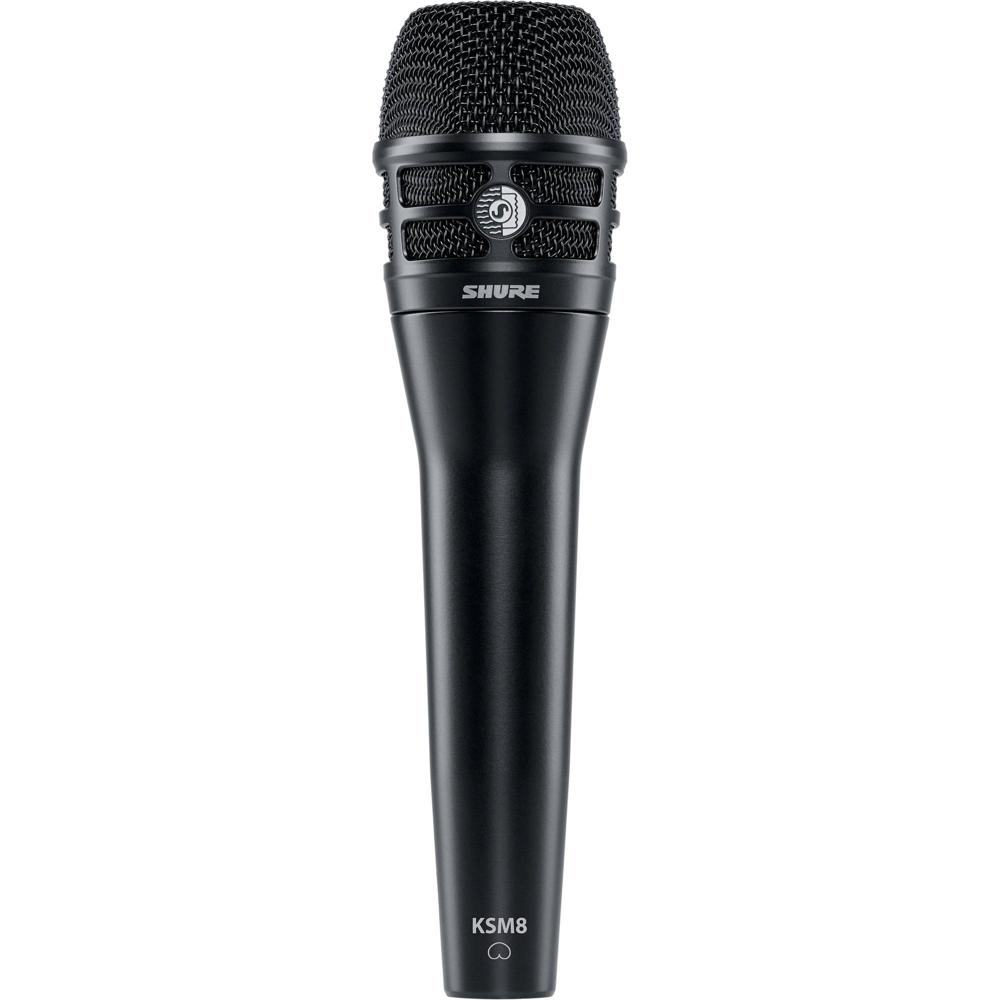 Micrófono Vocal Dinámico Shure KSM8/B Dualdyne (Negro) - Sonido en Vivo y Grabación, Dos Diafragmas
