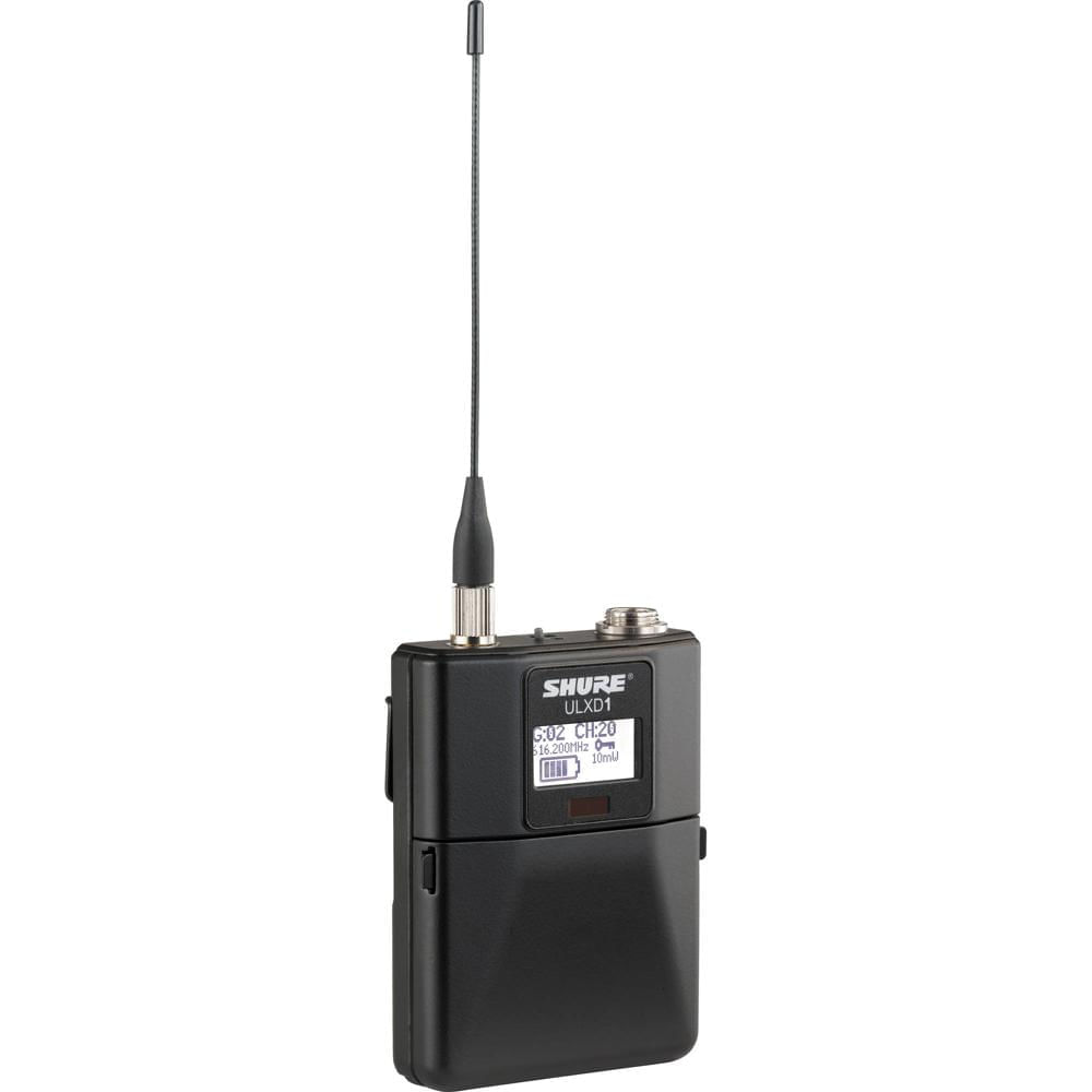 Transmisor de Cuerpo Inalámbrico Digital Shure ULXD1 con TA4M (X52: 902 a 925 MHz) - Compatible con