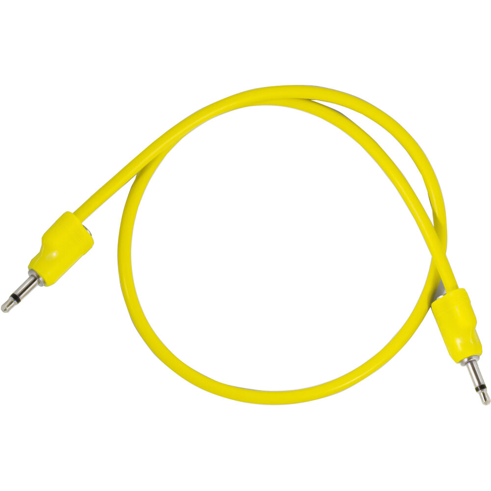 Cable de Parche TipTop Audio Stackable Shielded 3.5mm para Eurorack (Amarillo, 19.7"", Individual) -