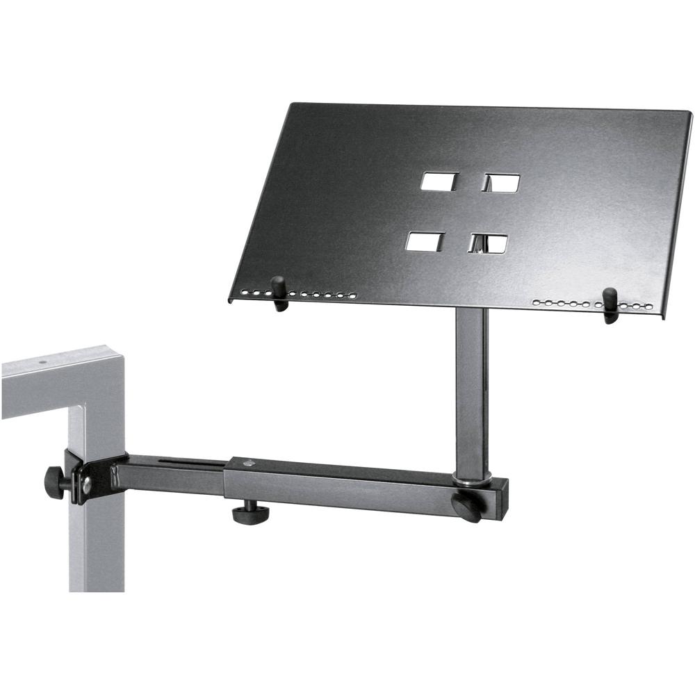 Soporte para Laptop K&M 18815 (Negro) - Ajustable, Compatible con Mesas de Teclado K&M, Omega 18810