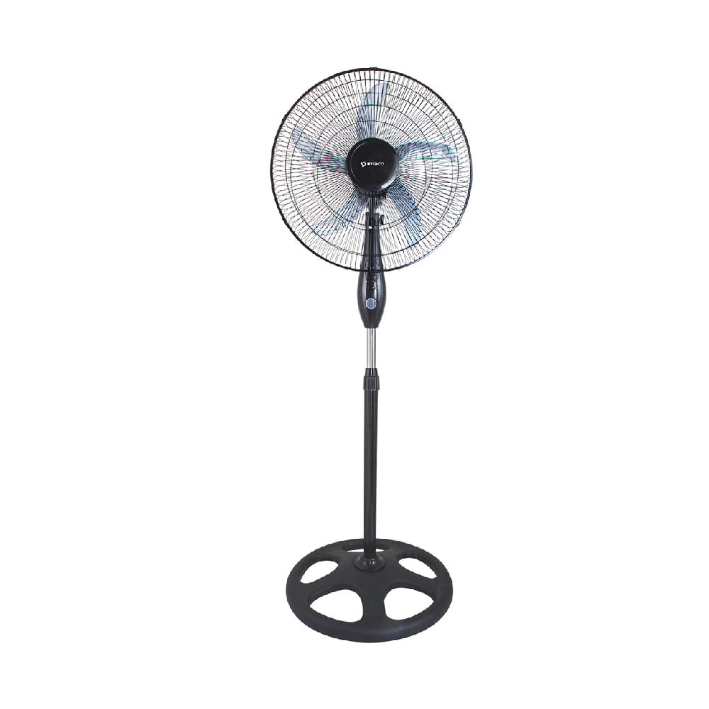 Ventilador Pedestal Imaco FS6558, 18"" – 65W, 3 Velocidades, 5 Aspas, Rejilla Protectora, Ajustable