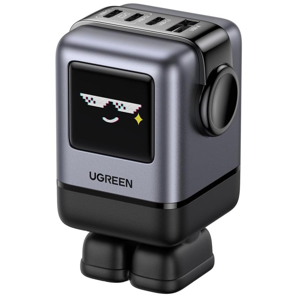 Ugreen Cargador GaN 100W USB-C con Pantalla TFT Magnético X688 - 45514