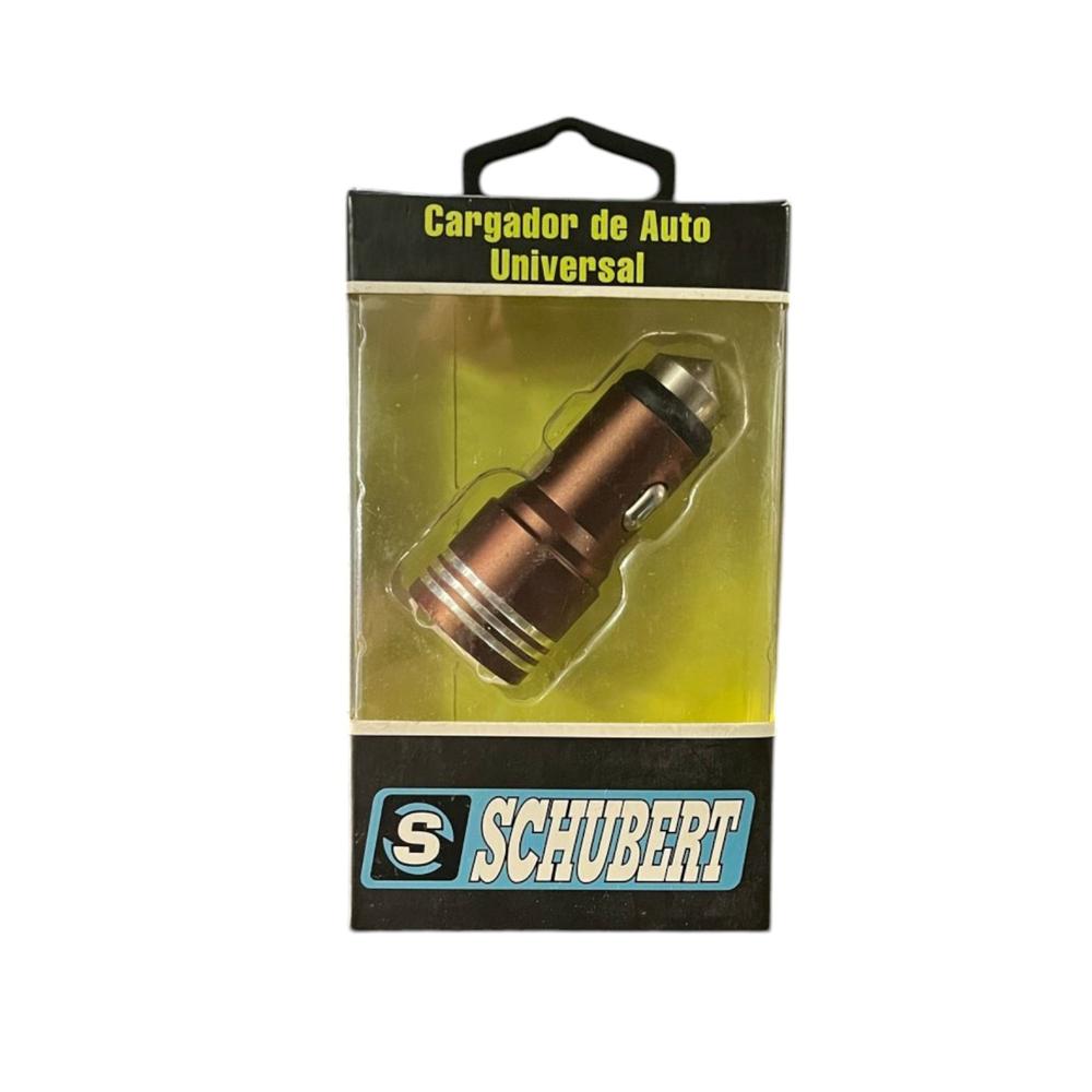 Schubert Cargador para Auto Universal 2 USB 3.1A Color Marrón