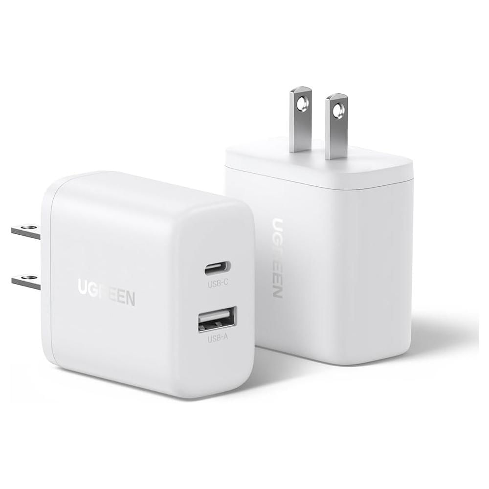 Ugreen Cargador Carga Rápida 20W 2 puertos USB-C USB-A PD X227 - 45314