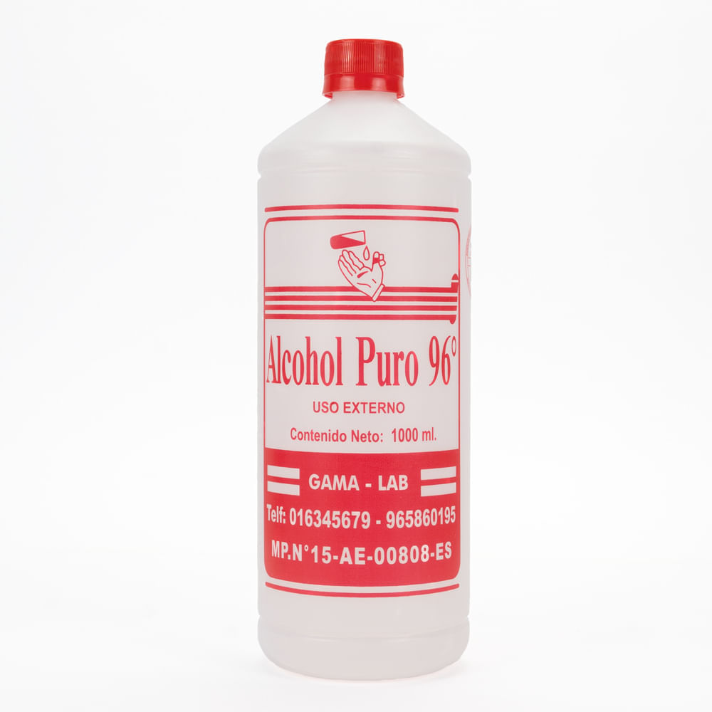 Alcohol GAMALAB 96° de 1 LITRO