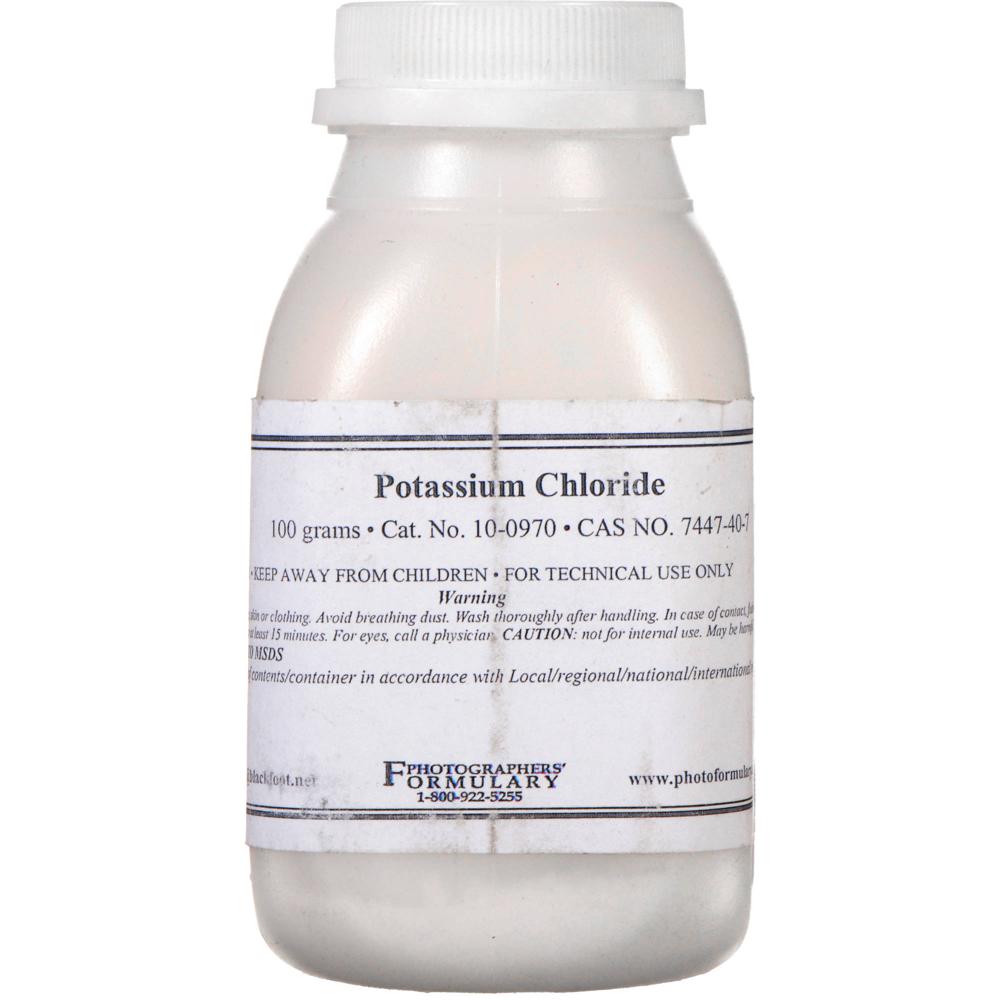 Formulary de Fotógrafos Cloruro de Potasio (100g) - Componente de Ciertas Fórmulas de Revelado