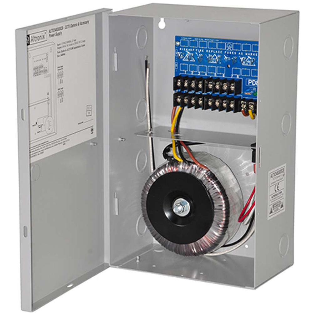 Fuente de Alimentación CCTV ALTRONIX con 8 Salidas PTC (24 VAC a 14A / 28 VAC a 12.5A)