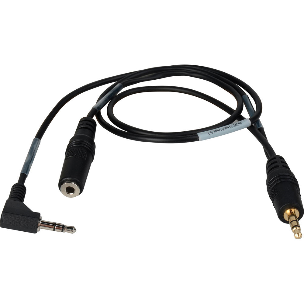 Cable Sescom LN2MIC-ZMH4-MON: Conexión de Salida de Línea a Entrada de Micrófono para Zoom H4N, TRS