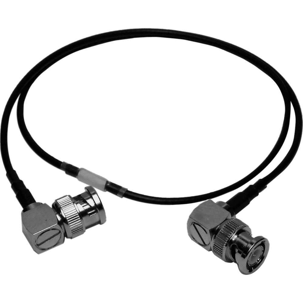 Cable PSC BNC en Ángulo Recto a BNC en Ángulo Recto RG174 (2') - Conexión Segura para Audio, Video,
